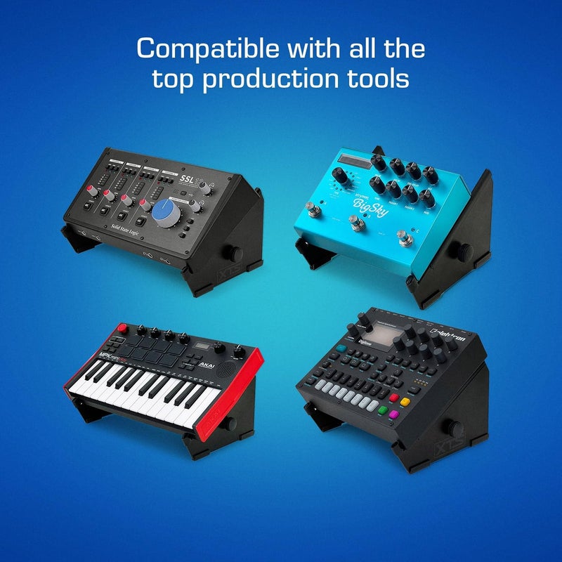 ANALOG CASES XTS Desktop Stand, 6.6" - 10.4" Size for Audio Interface/Pedal/MIDI Controller/Synth/Sampler, Fits Elektron Digitakt/Teenage Engineering EP-133 KO 2 / Akai MPK Mini and more - Image 3
